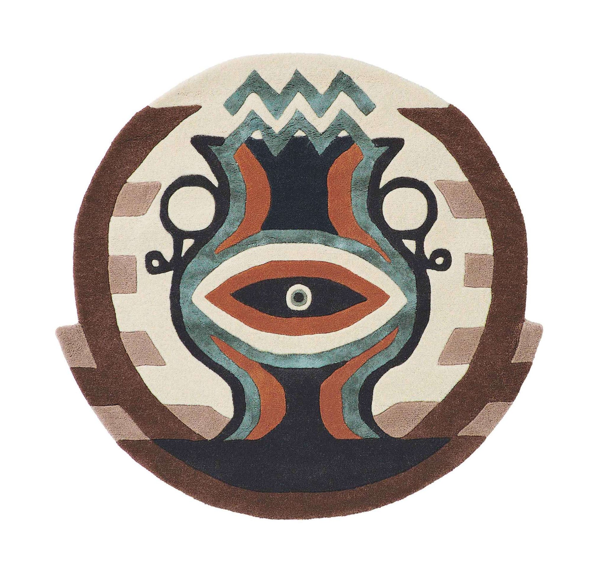 DYWAN OKRĄGŁY ZNAK ZODIAKU WODNIK 200 x 200 cm od CARPETS & MORE