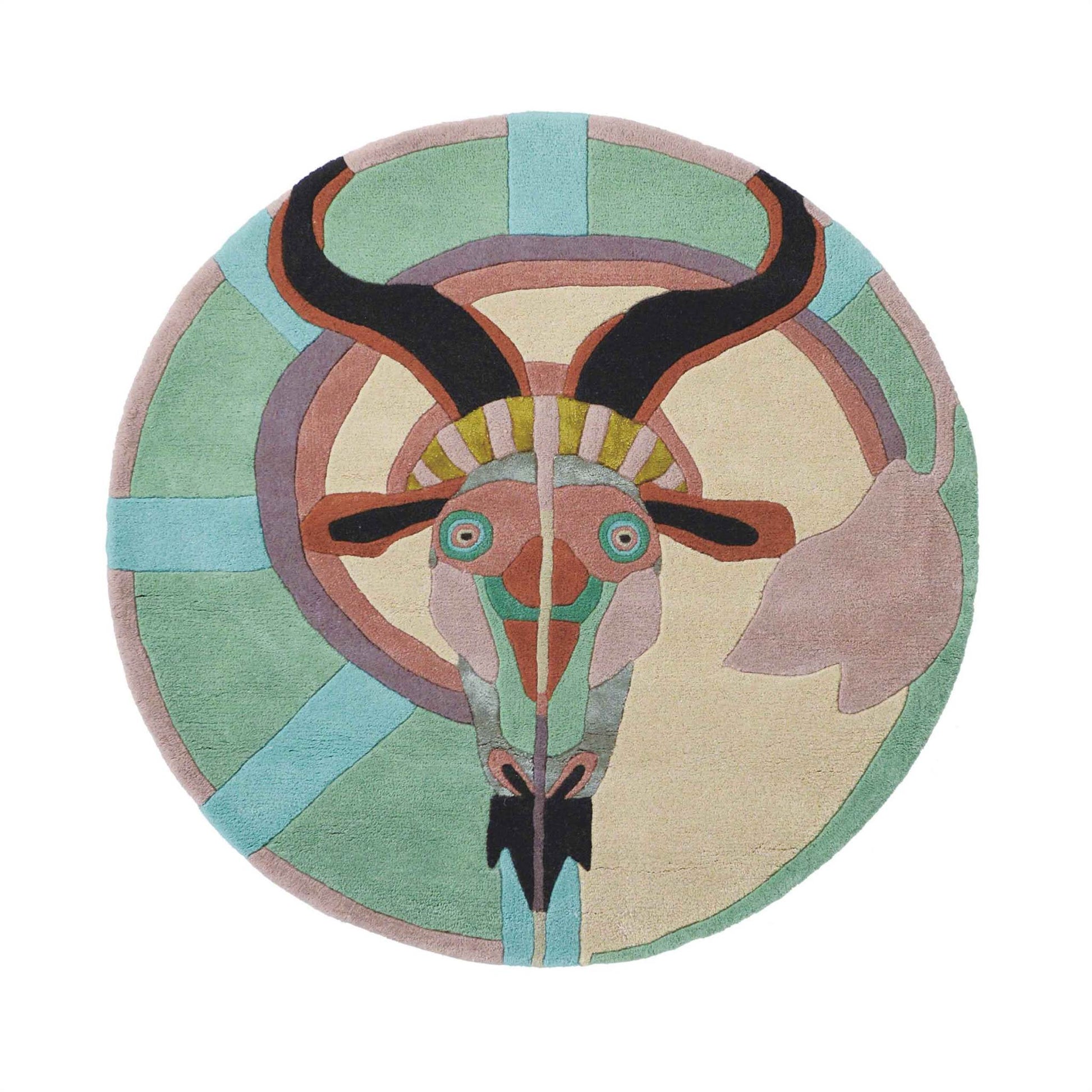 DYWAN OKRĄGŁY ZNAK ZODIAKU KOZIOROŻEC 200 x 200 cm od CARPETS & MORE