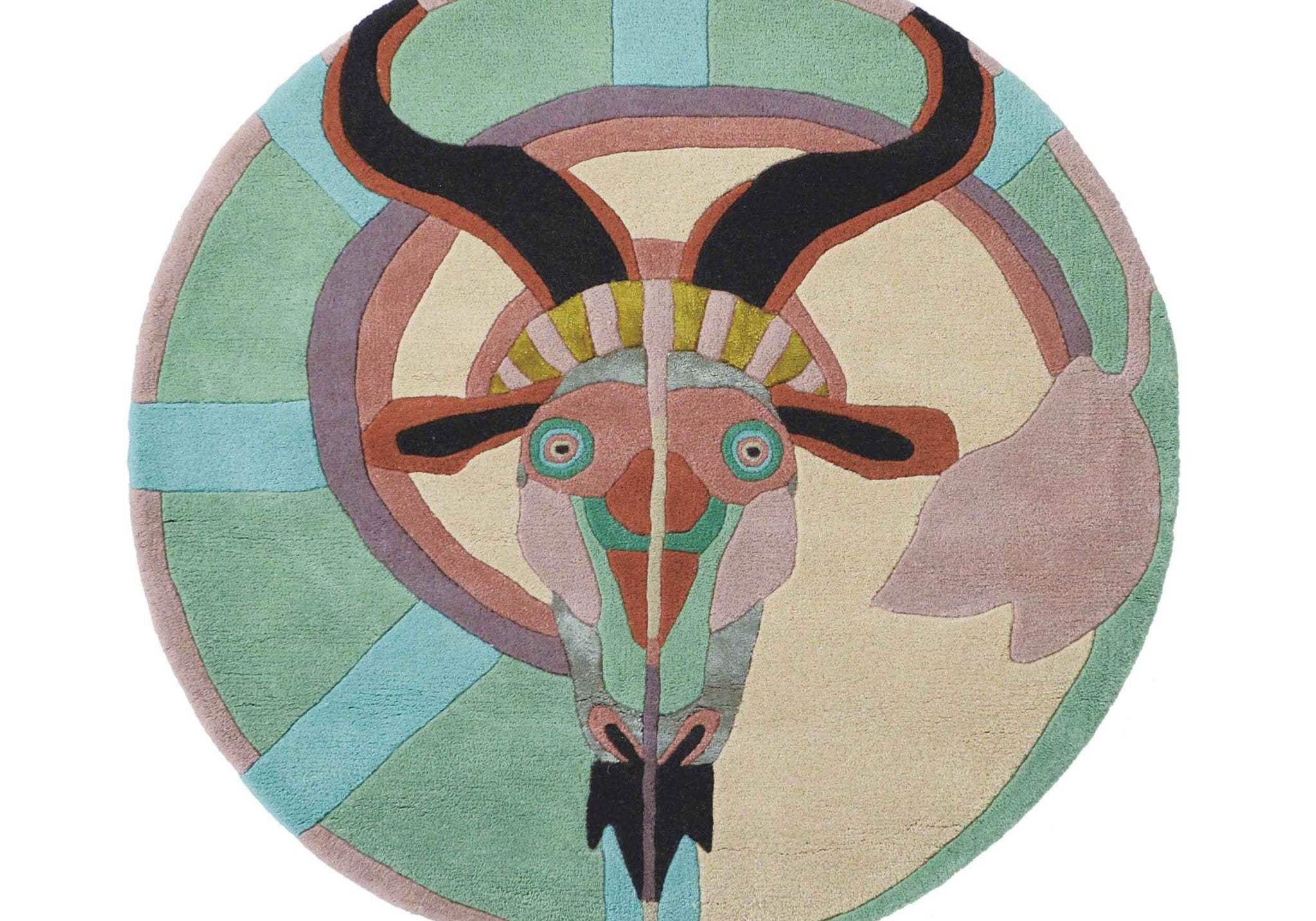 DYWAN OKRĄGŁY ZNAK ZODIAKU KOZIOROŻEC 200 x  CM OD CARPETS & MORE