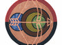 DYWAN OKRĄGŁY ZNAK ZODIAKU STRZELEC 200 x 200 cm od CARPETS & MORE