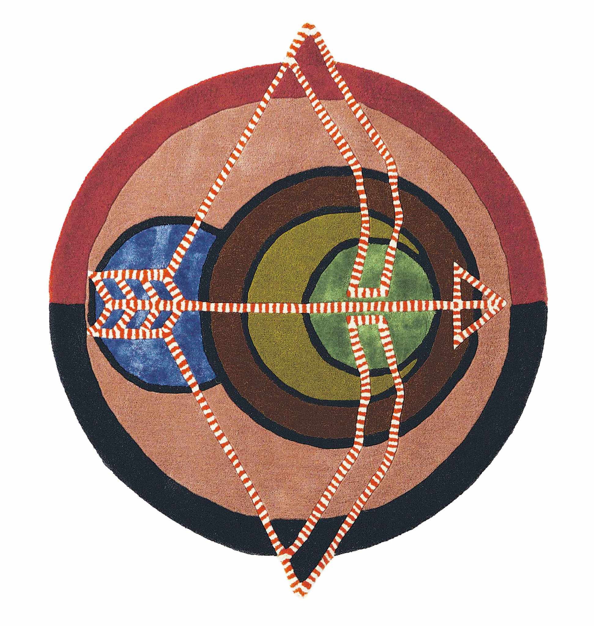 DYWAN OKRĄGŁY ZNAK ZODIAKU STRZELEC 200 x 200 cm od CARPETS & MORE
