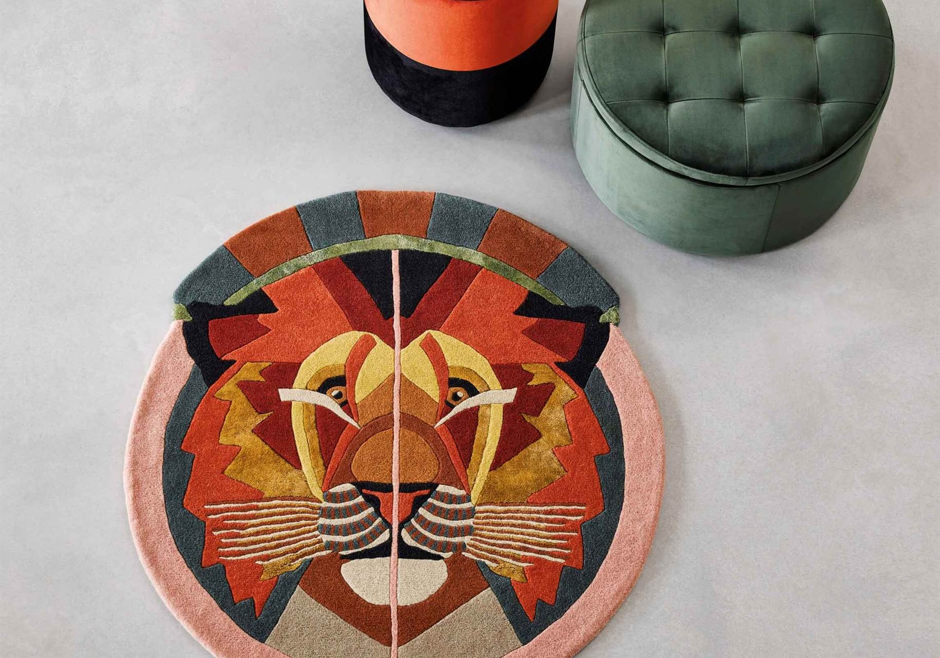 DYWAN OKRĄGŁY ZNAK ZODIAKU LEW 200 X  CM OD CARPETS & MORE