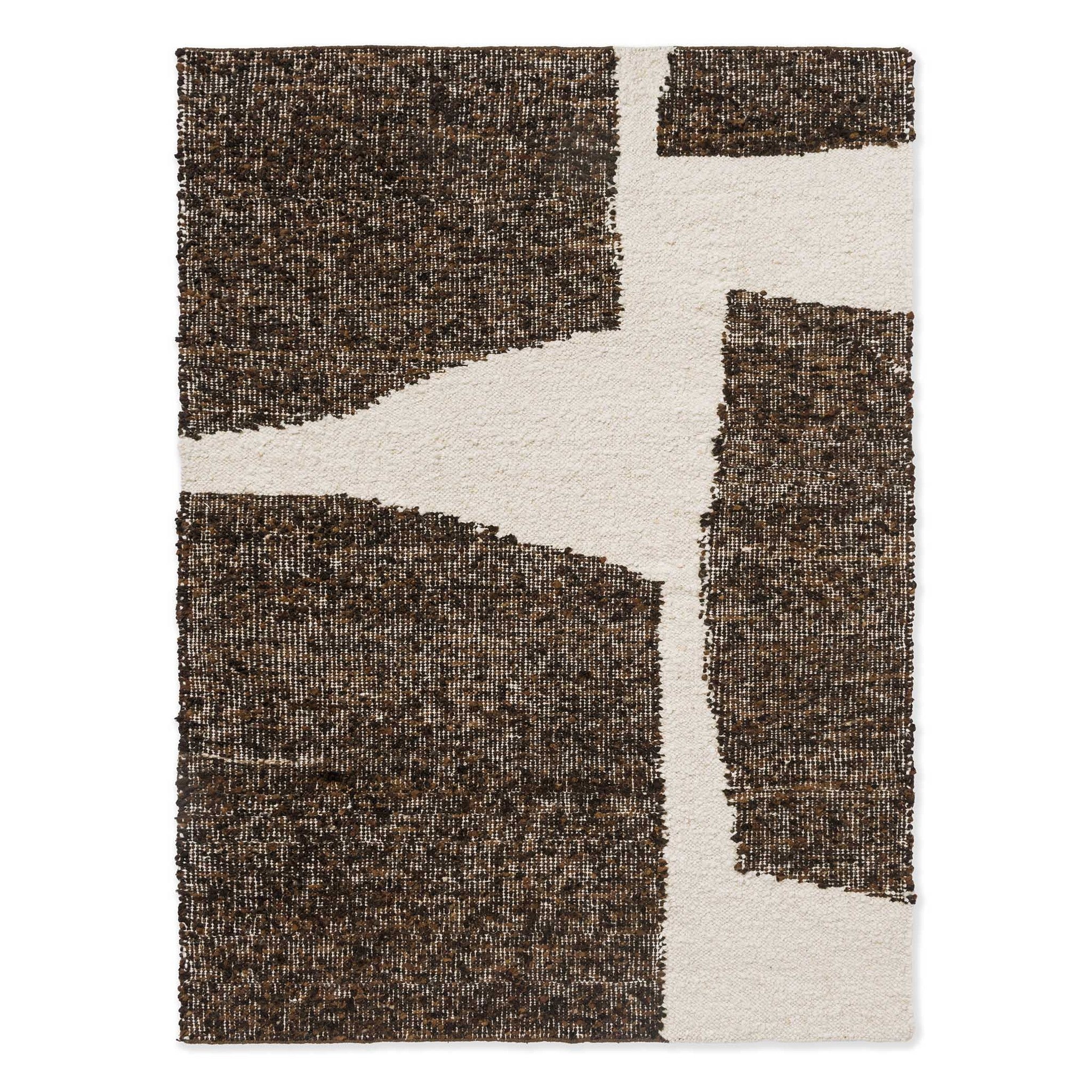 DYWAN PROSTOKĄTNY CRAFT FUNDAMENT CHOCOLATE CREAM 230 X 160 CM OD BRINK & CAMPMAN