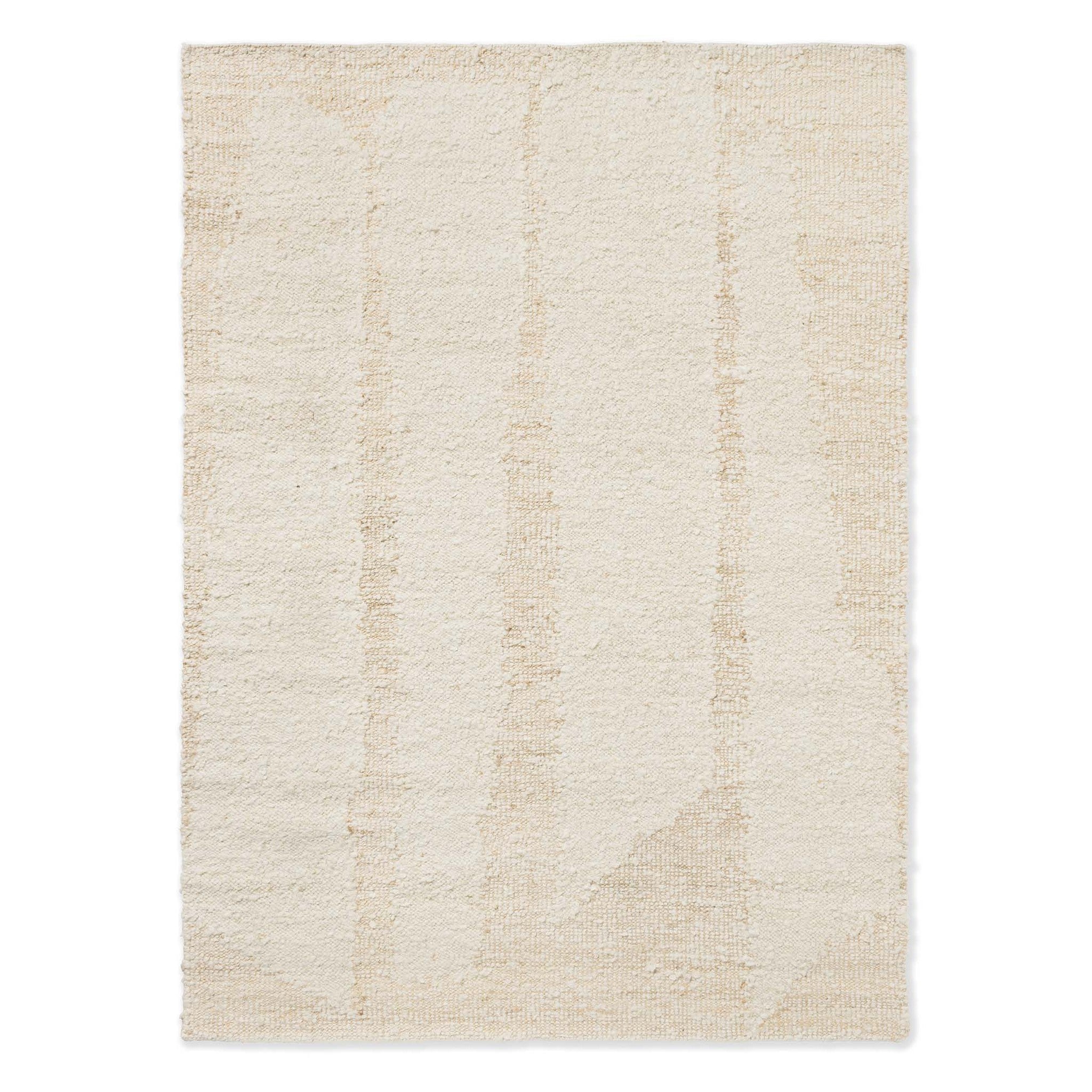 DYWAN PROSTOKĄTNY CRAFT FUNDAMENT WOOL WHITE 230 X 160 CM OD BRINK & CAMPMAN