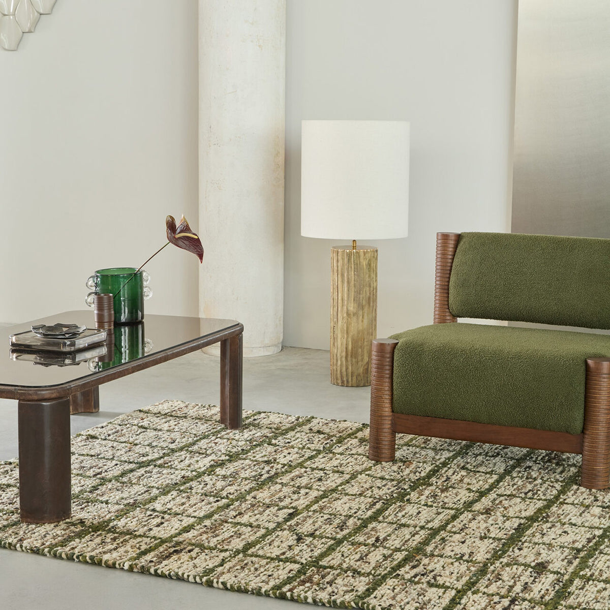 DYWAN PROSTOKĄTNY CRAFT JACK HUNTER GREEN 230 X 160 CM OD BRINK & CAMPMAN
