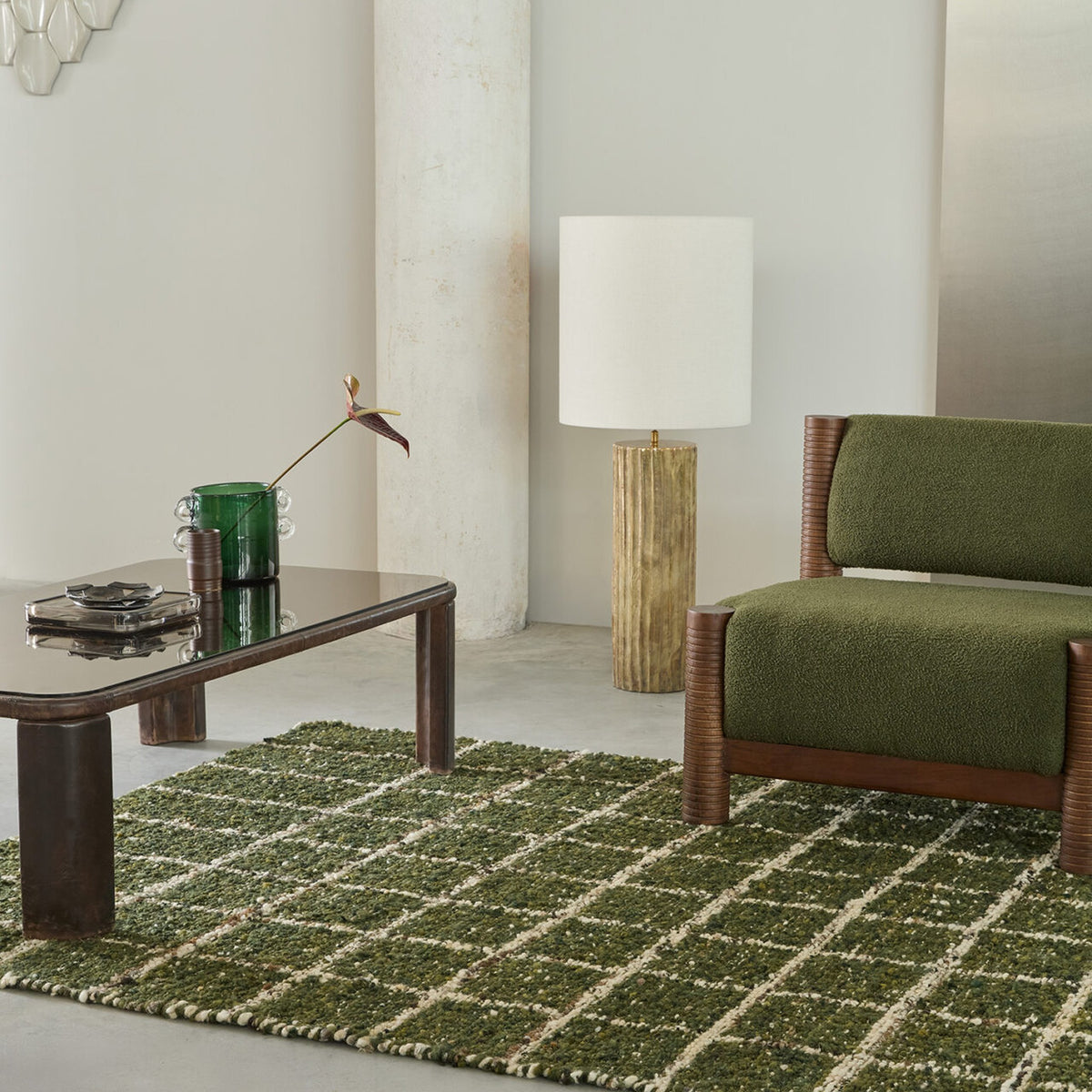 DYWAN PROSTOKĄTNY CRAFT JACK HUNTER GREEN 230 X 160 CM OD BRINK & CAMPMAN