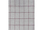 DYWAN PROSTOKĄTNY CRAFT MATTER CHECK ASH STONE RED 230 X 160 CM OD BRINK & CAMPMAN