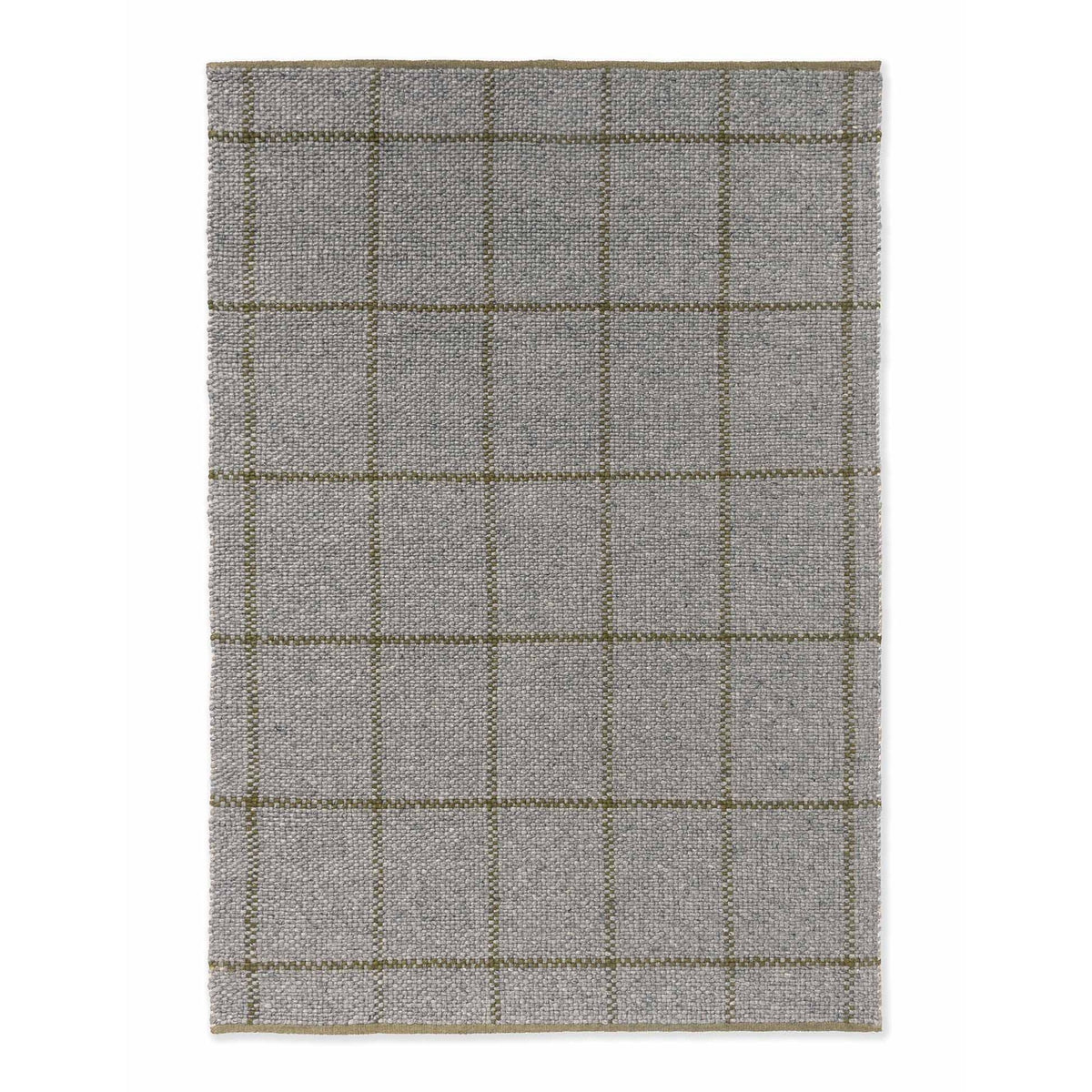 DYWAN PROSTOKĄTNY CRAFT MATTER CHECK SLATE OLIVE 230 X 160 CM OD BRINK & CAMPMAN