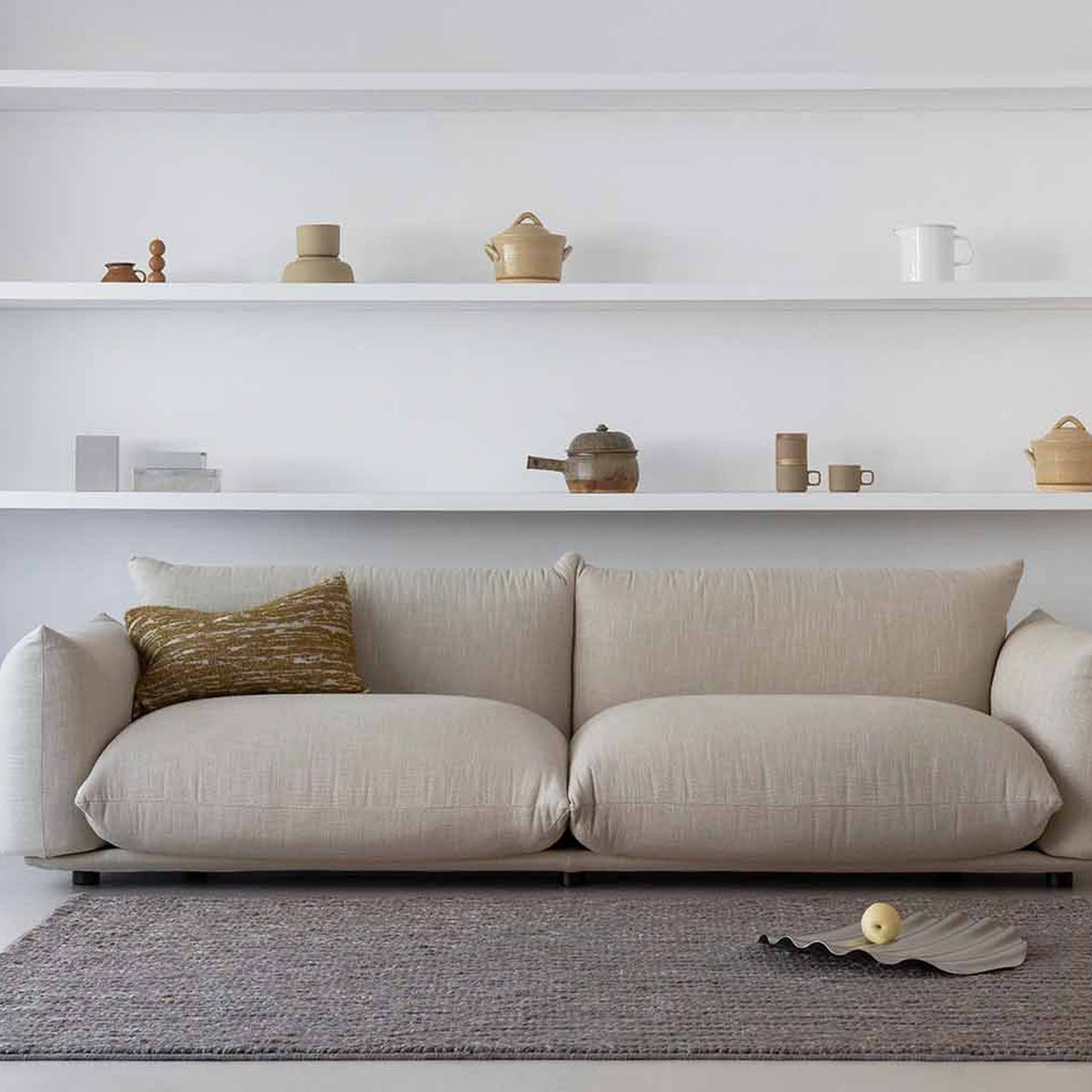 DYWAN PROSTOKĄTNY CRAFT PLAIT STONE 230 X 160 CM OD BRINK & CAMPMAN