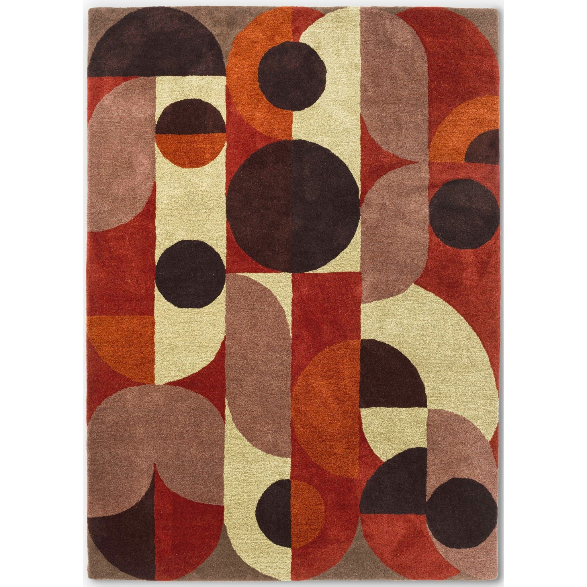 DYWAN PROSTOKĄTNY DECOR COSMO RED PALE GREEN 230 X 160 CM OD BRINK & CAMPMAN