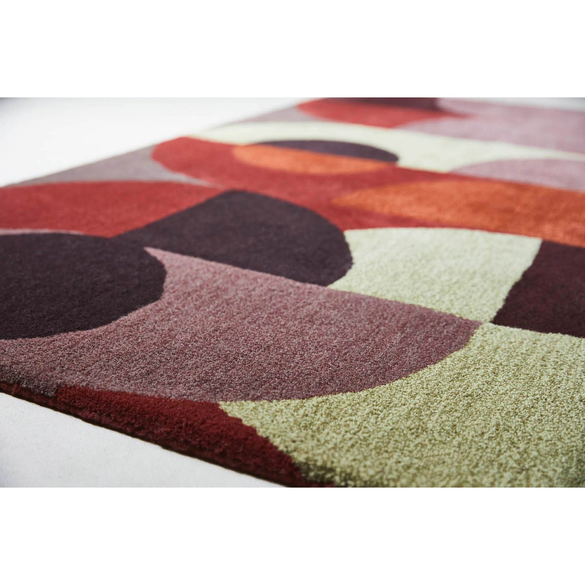 DYWAN PROSTOKĄTNY DECOR COSMO RED PALE GREEN 230 X 160 CM OD BRINK & CAMPMAN