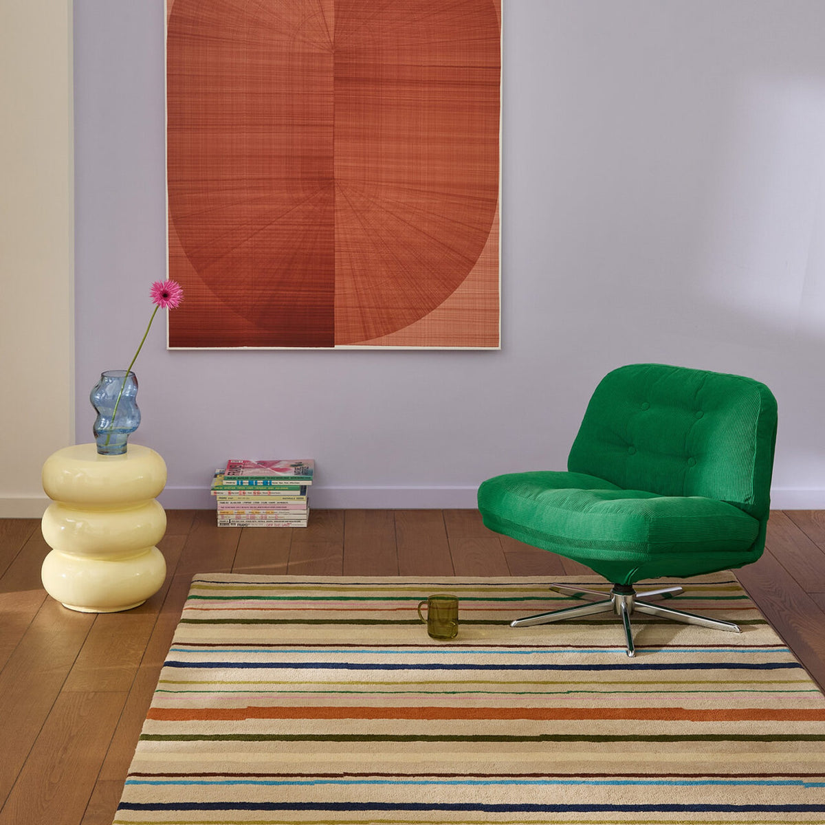 DYWAN PROSTOKĄTNY DECOR SHIFT MULTI BEIGE 230 X 160 CM OD BRINK & CAMPMAN