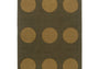 DYWAN PROSTOKĄTNY FESTIVAL DOTS OLIVE GREEN 230 X 160 CM OD BRINK & CAMPMAN