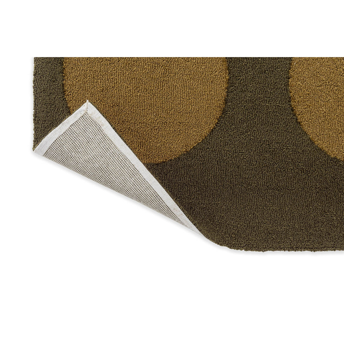 DYWAN PROSTOKĄTNY FESTIVAL DOTS OLIVE GREEN 230 X 160 CM OD BRINK & CAMPMAN