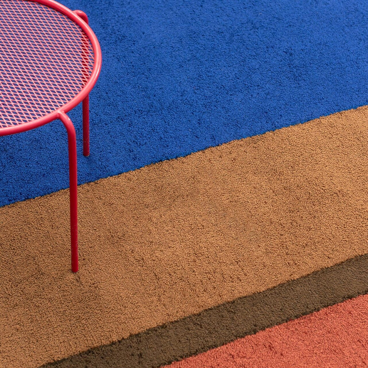 DYWAN PROSTOKĄTNY FESTIVAL STRIPE BLUE 230 X 160 CM OD BRINK & CAMPMAN