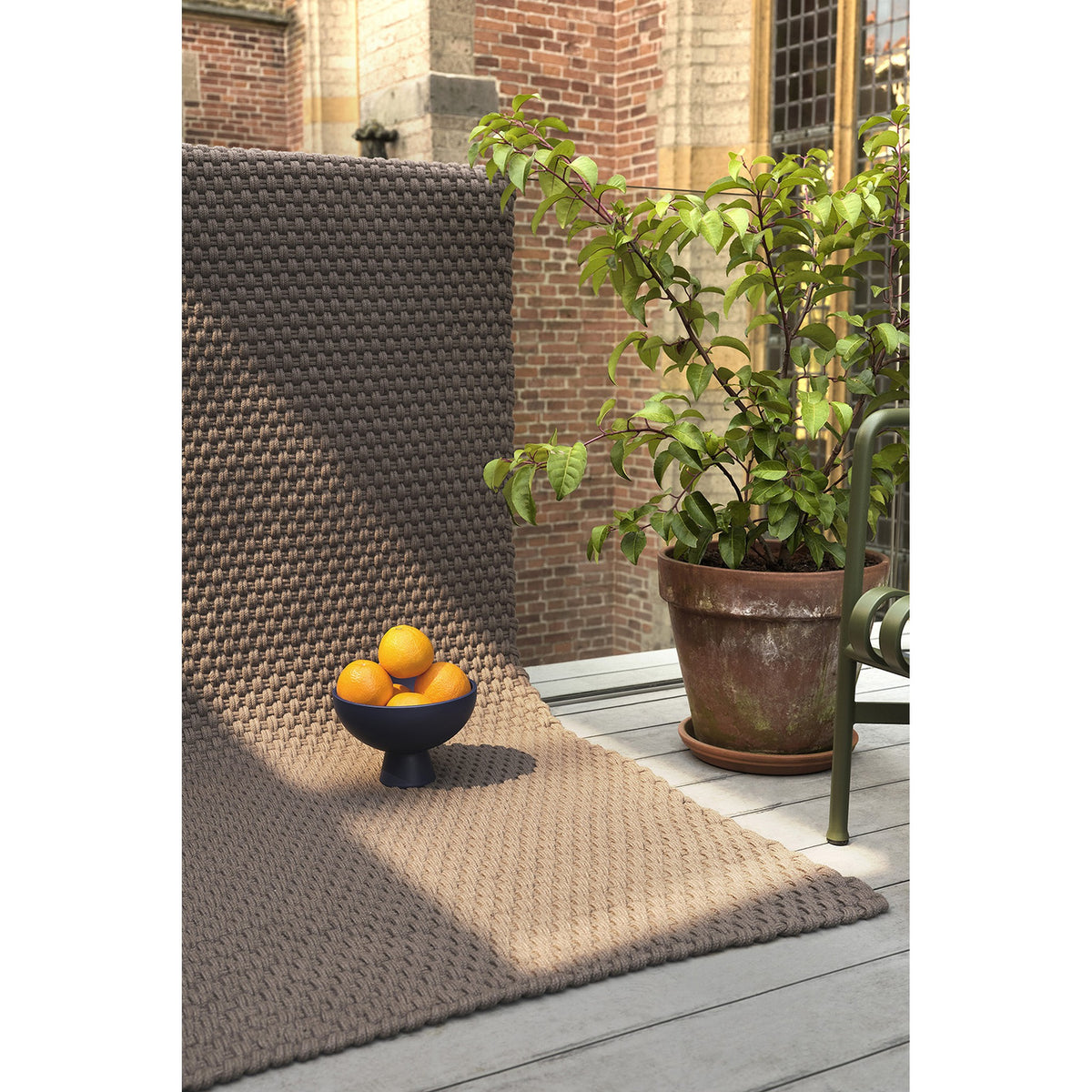 DYWAN PROSTOKĄTNY LACE GREY TAUPE 230 X 160 CM OD BRINK & CAMPMAN