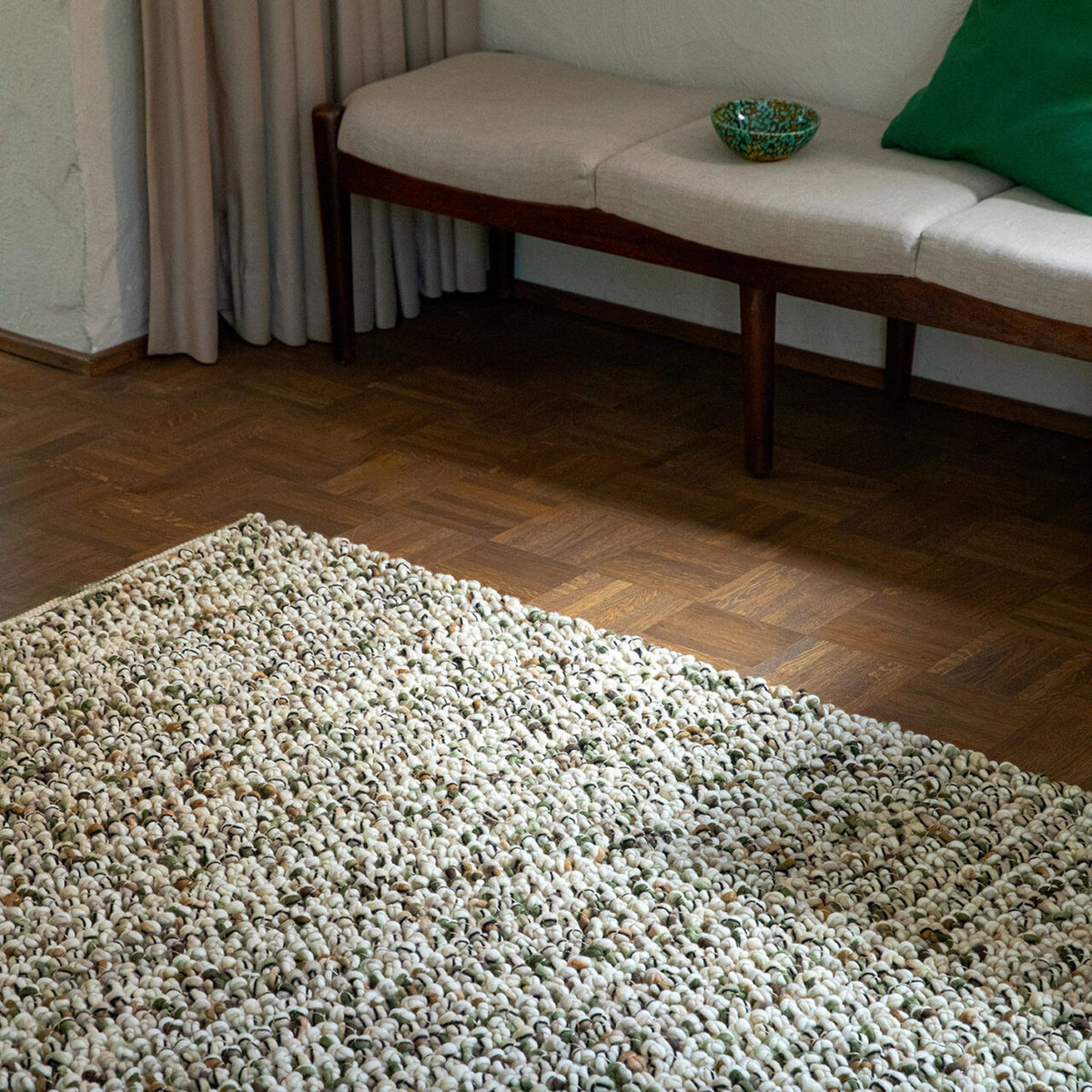 DYWAN PROSTOKĄTNY MARBLE MOSS GREEN 240 X 170 CM OD BRINK & CAMPMAN