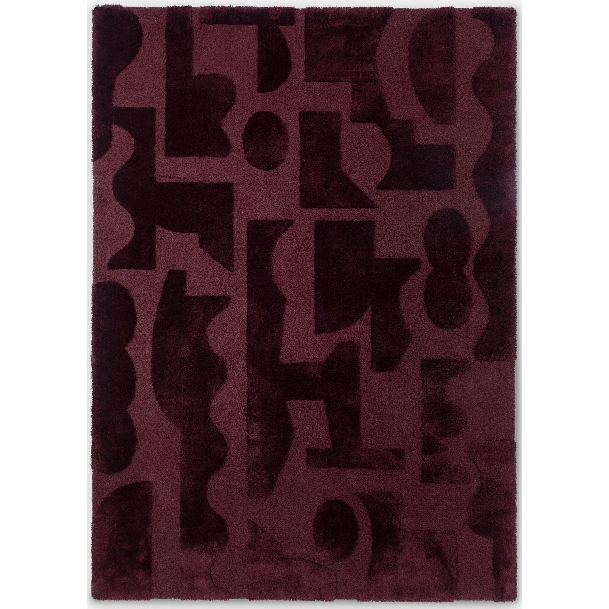 DYWAN PROSTOKĄTNY MURAL BURGUNDY 240 X 170 CM OD BRINK & CAMPMAN