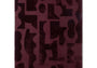 DYWAN PROSTOKĄTNY MURAL BURGUNDY 240 X 170 CM OD BRINK & CAMPMAN