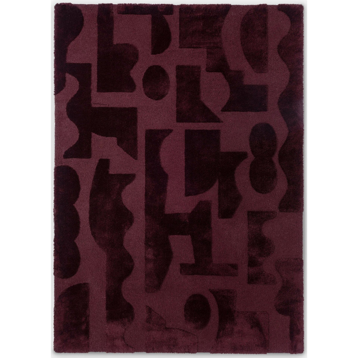 DYWAN PROSTOKĄTNY MURAL BURGUNDY 240 X 170 CM OD BRINK & CAMPMAN