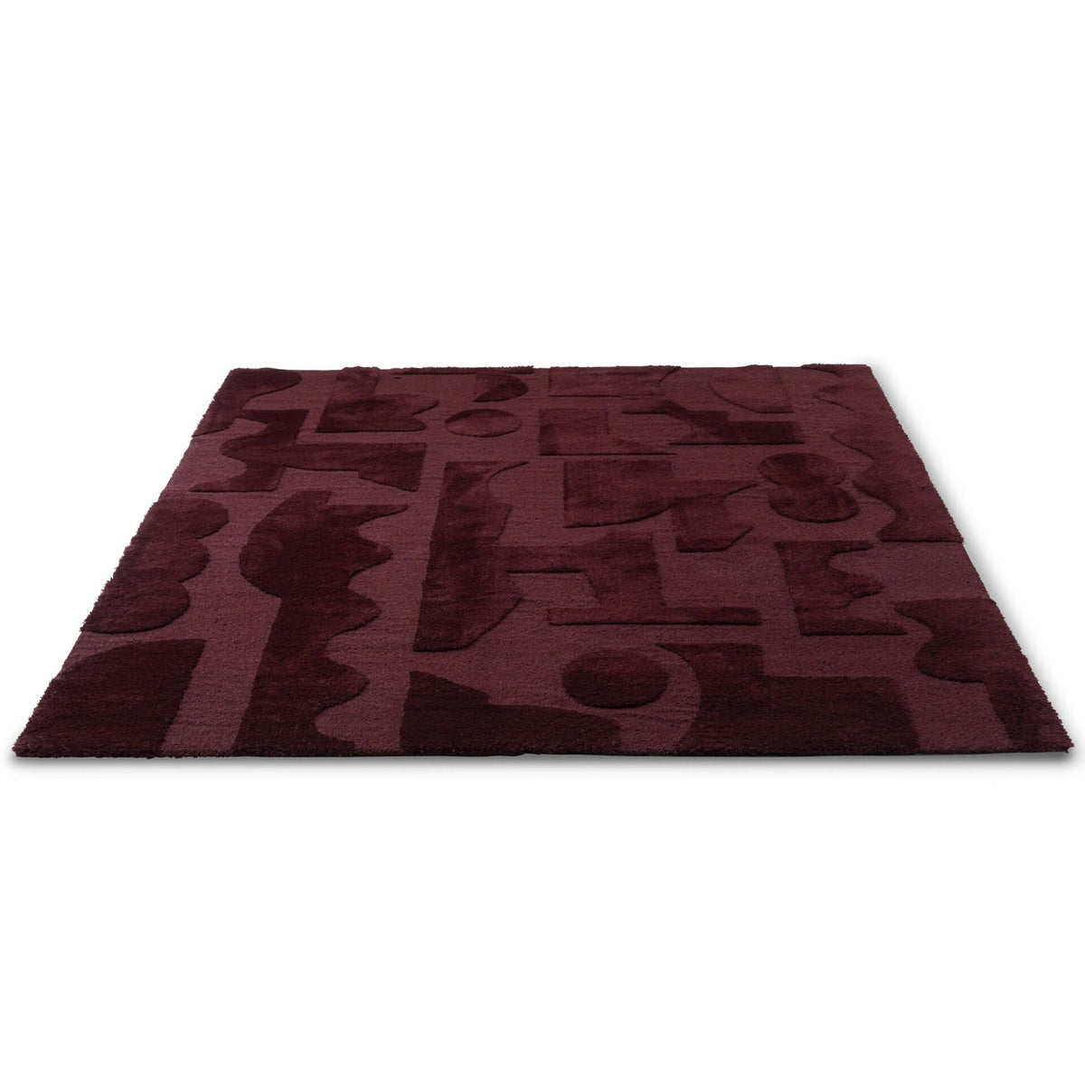 DYWAN PROSTOKĄTNY MURAL BURGUNDY 240 X 170 CM OD BRINK & CAMPMAN