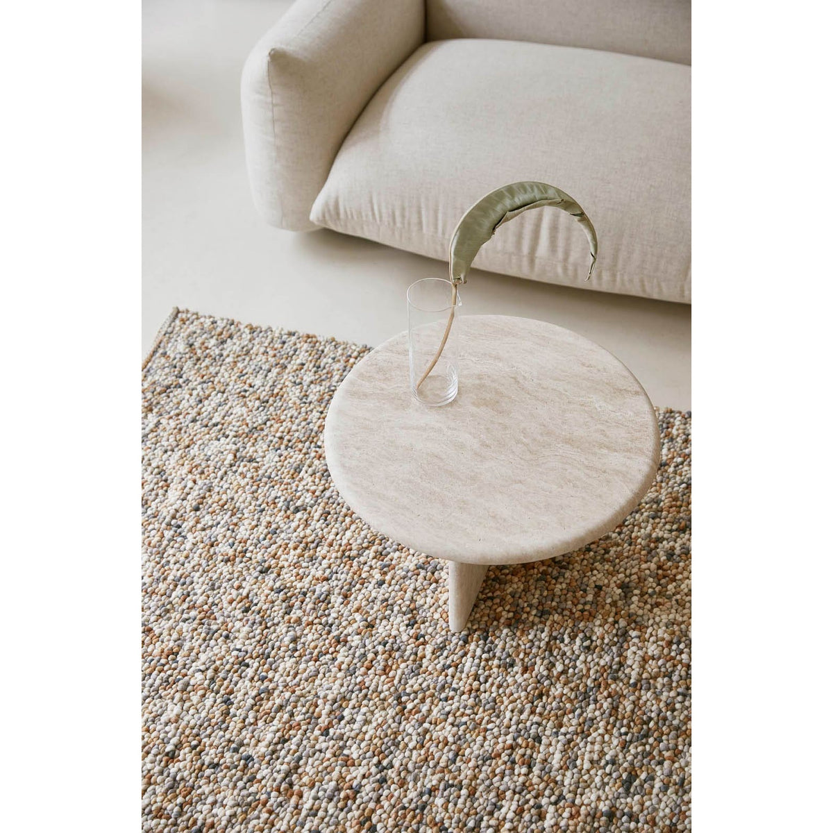 DYWAN PROSTOKĄTNY PEBBLE BEACH BEIGE 240 X 170 CM OD BRINK & CAMPMAN