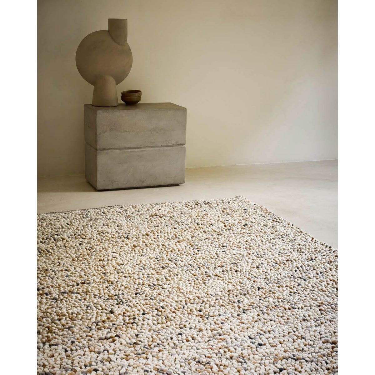 DYWAN PROSTOKĄTNY PEBBLE BEACH BEIGE 240 X 170 CM OD BRINK & CAMPMAN