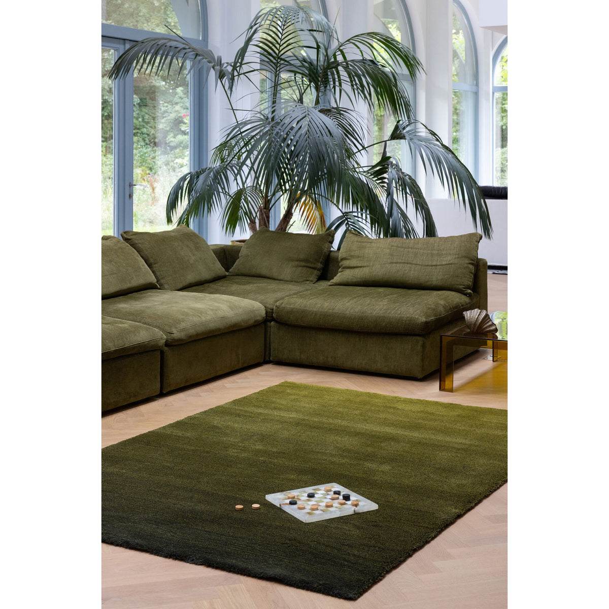 DYWAN PROSTOKĄTNY SHADE LOW OLIVE | DEEP FOREST 240 X 170 CM OD BRINK & CAMPMAN