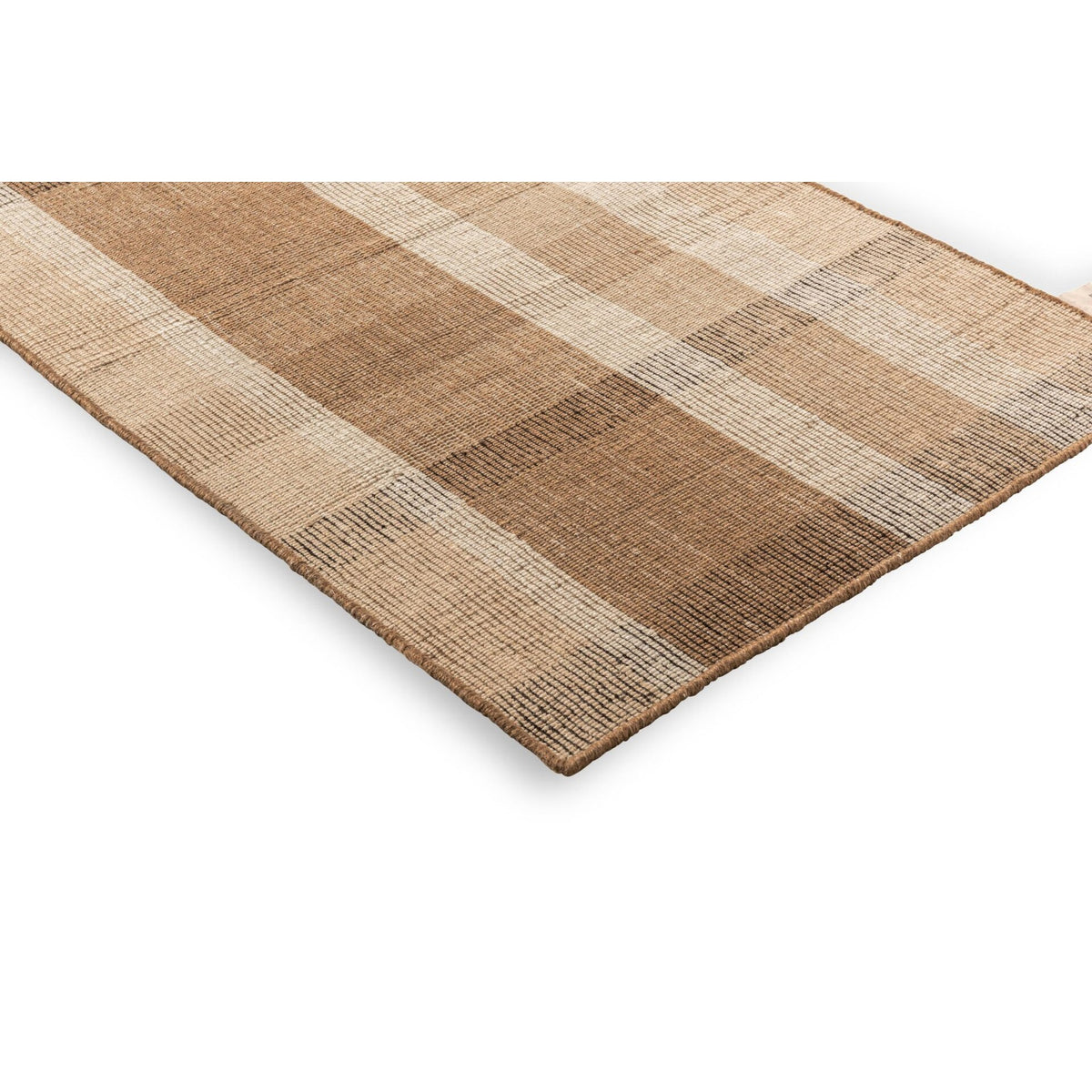 DYWAN PROSTOKĄTNY ZONA BLOCK STRIPE & CHECK CASHEW 230 X 160 CM OD BRINK & CAMPMAN