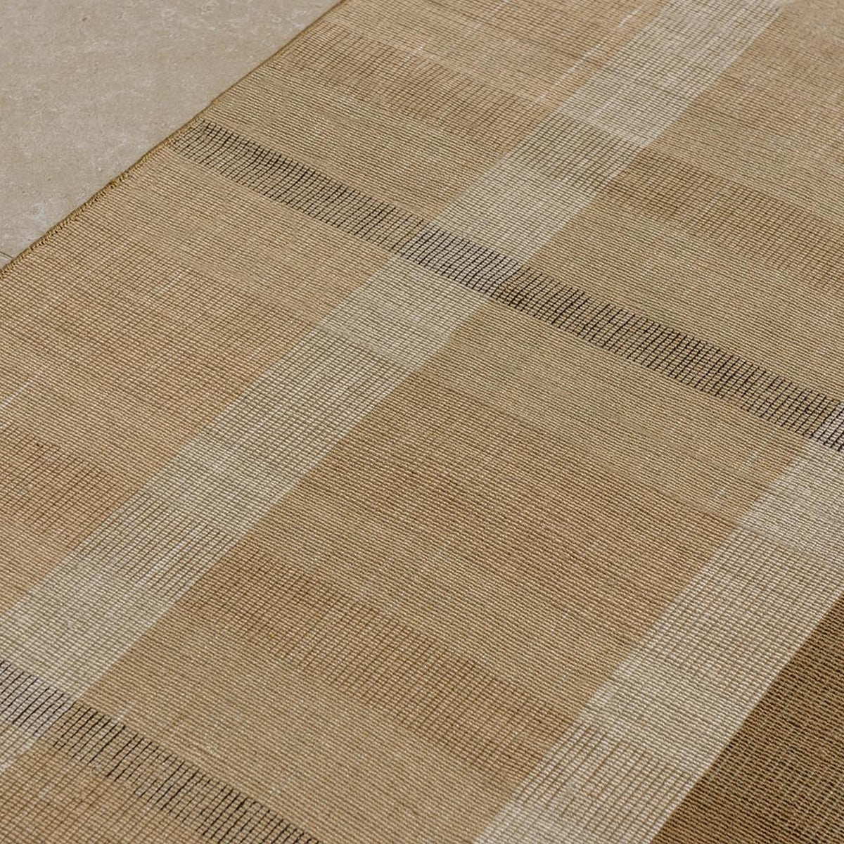 DYWAN PROSTOKĄTNY ZONA BLOCK STRIPE & CHECK CASHEW 230 X 160 CM OD BRINK & CAMPMAN