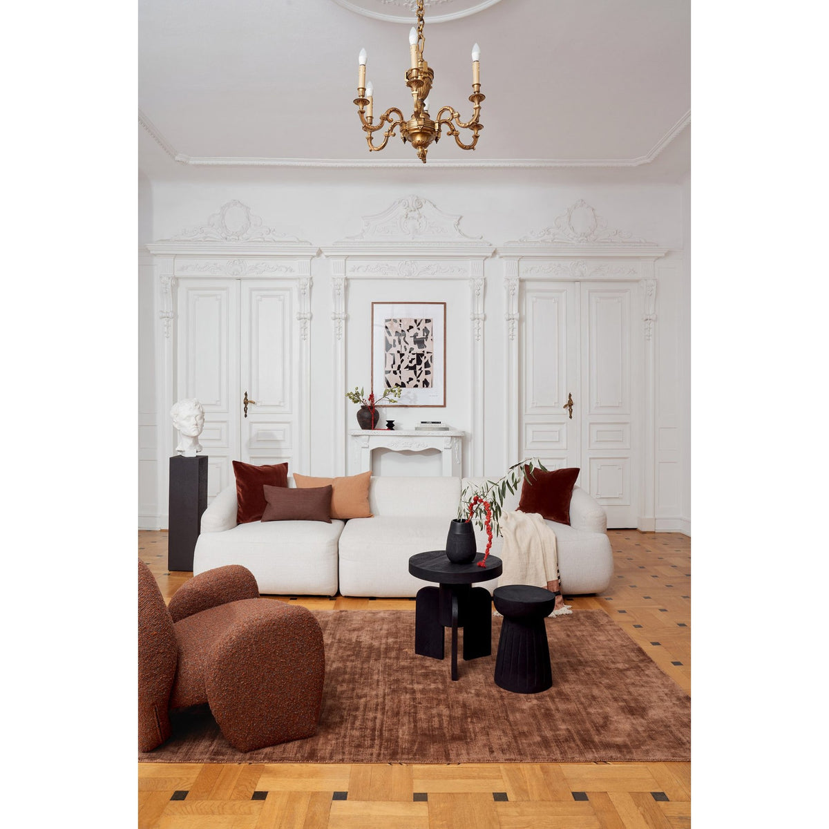 DYWAN PROSTOKĄTNY DESERT RUST 230 X 160 CM OD CARPETS & MORE