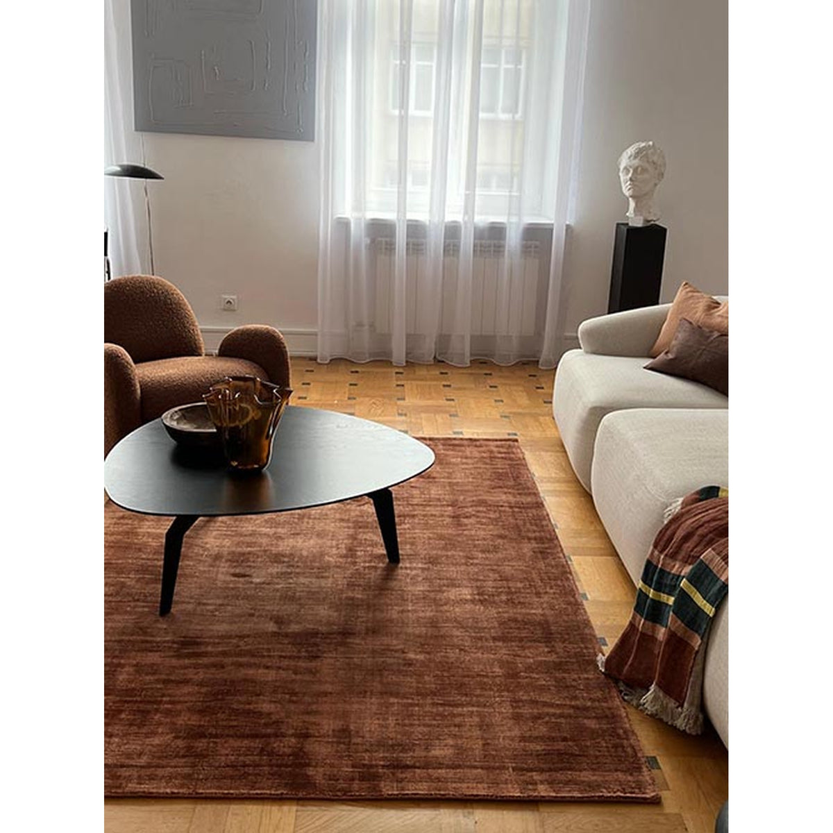 DYWAN PROSTOKĄTNY DESERT RUST 230 X 160 CM OD CARPETS & MORE