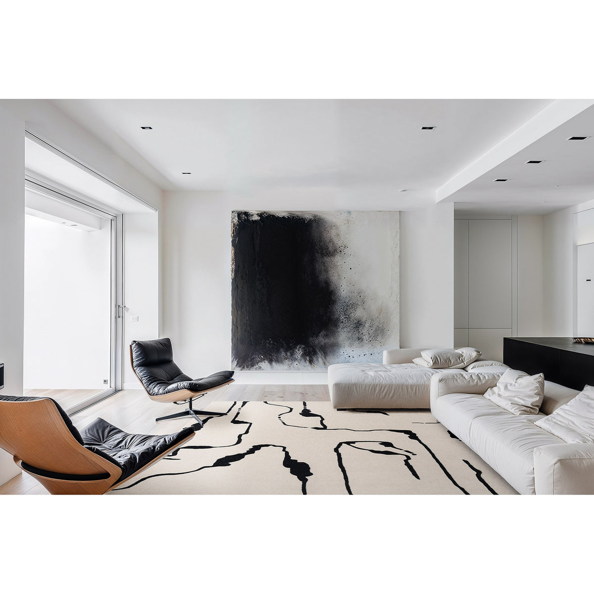 DYWAN PROSTOKĄTNY SHAPES CANYON WHITE 230 X 160 CM OD CARPETS & MORE