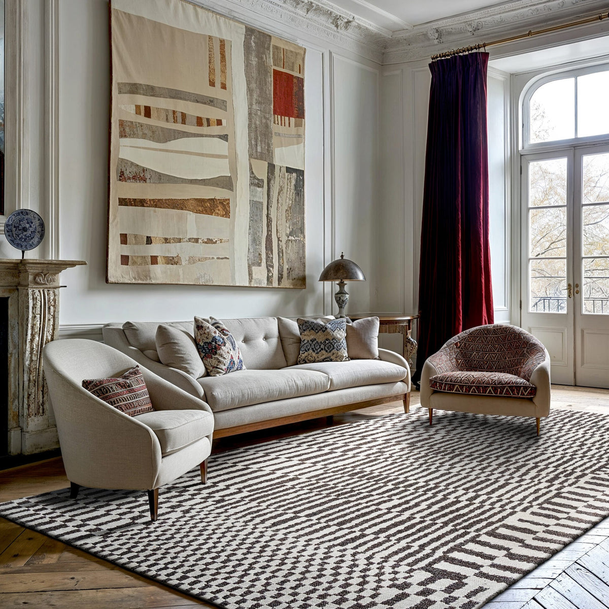 DYWAN PROSTOKĄTNY BERBER CAIDAL 240 X 170 CM OD LOUIS DE POORTERE