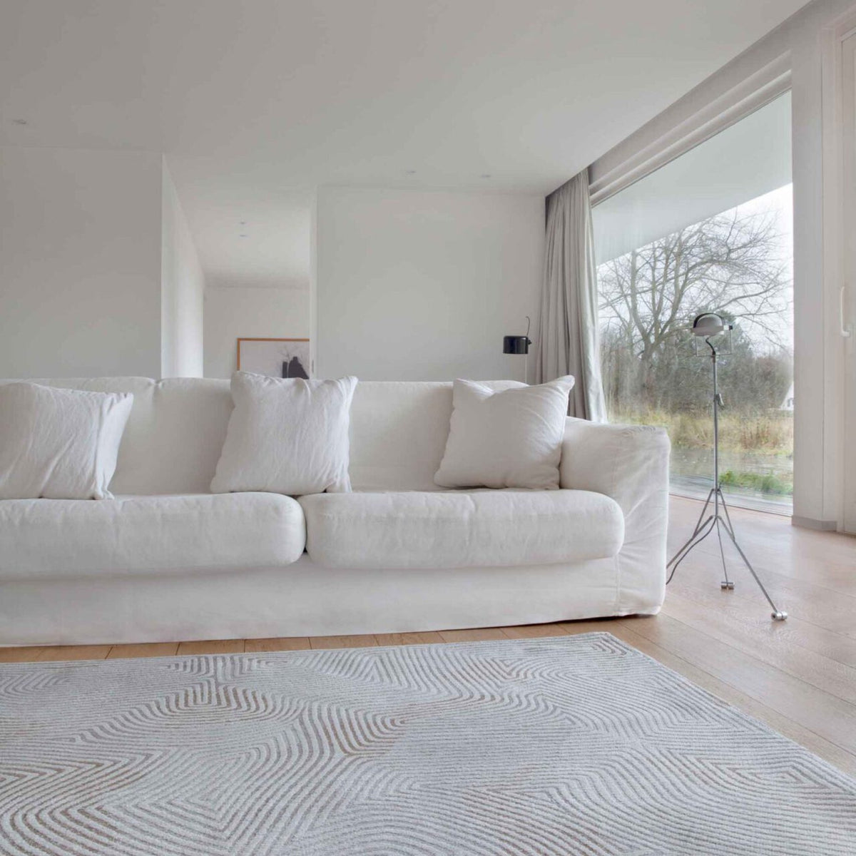 DYWAN PROSTOKĄTNY CORAL OYSTER WHITE 240 X 170 CM OD LOUIS DE POORTERE