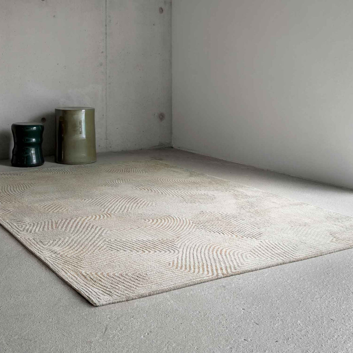 DYWAN PROSTOKĄTNY CORAL SHELL BEIGE 240 X 170 CM OD LOUIS DE POORTERE
