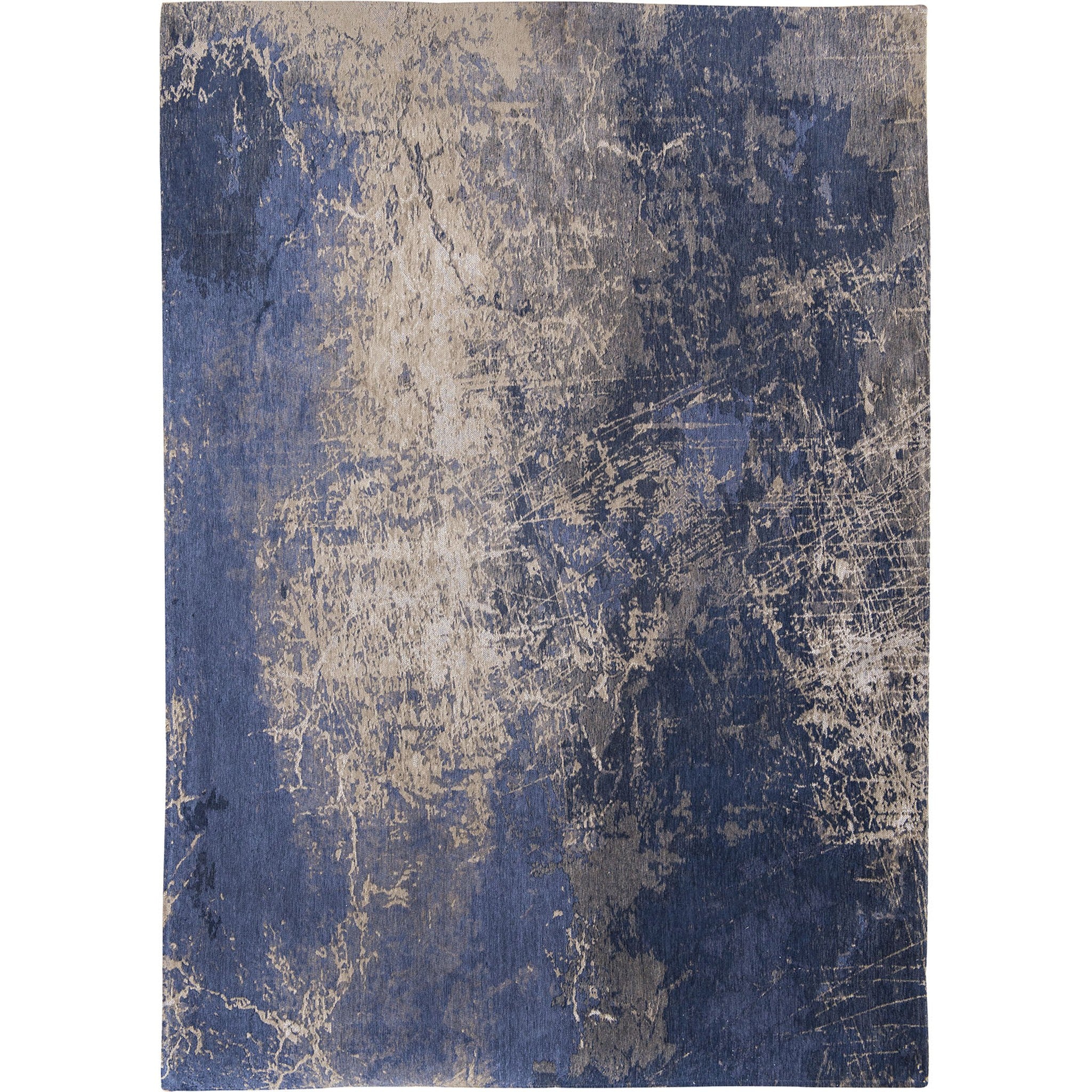 DYWAN PROSTOKĄTNY CRACKS ABYSS BLUE 240 X 170 CM OD LOUIS DE POORTERE
