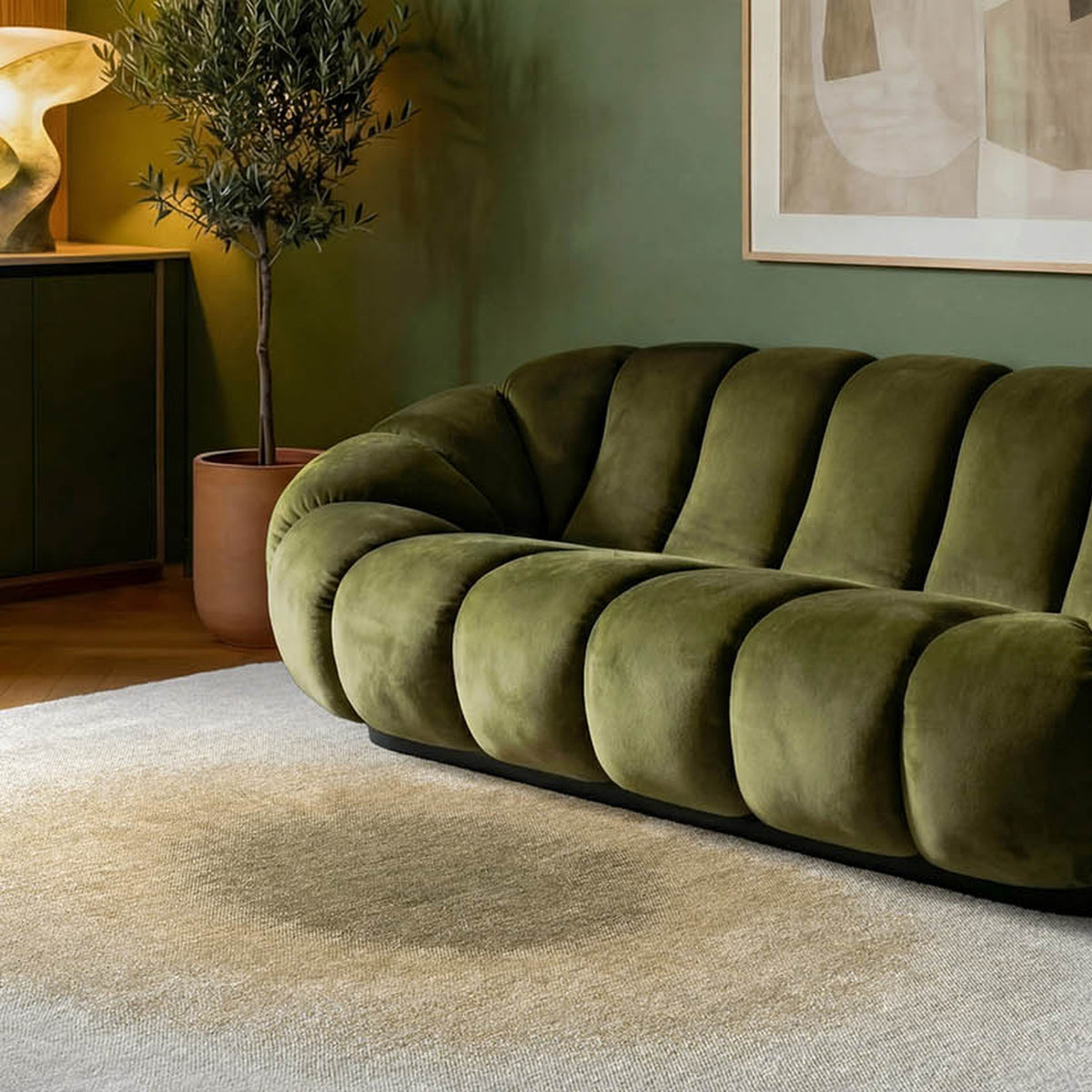 DYWAN PROSTOKĄTNY DROP FAWN 240 X 170 CM OD LOUIS DE POORTERE
