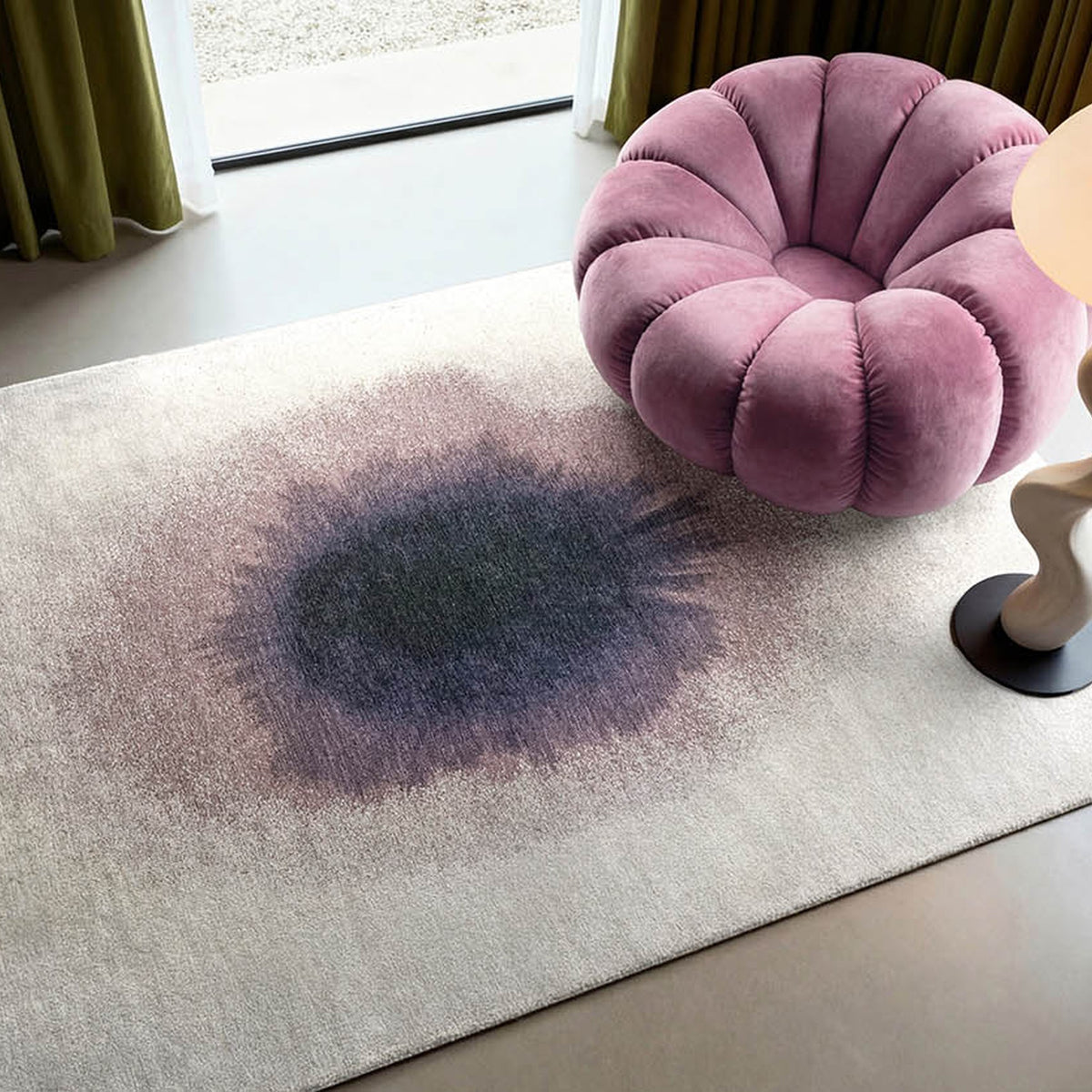 DYWAN PROSTOKĄTNY DROP PURPLE SMOKE 240 X 170 CM OD LOUIS DE POORTERE