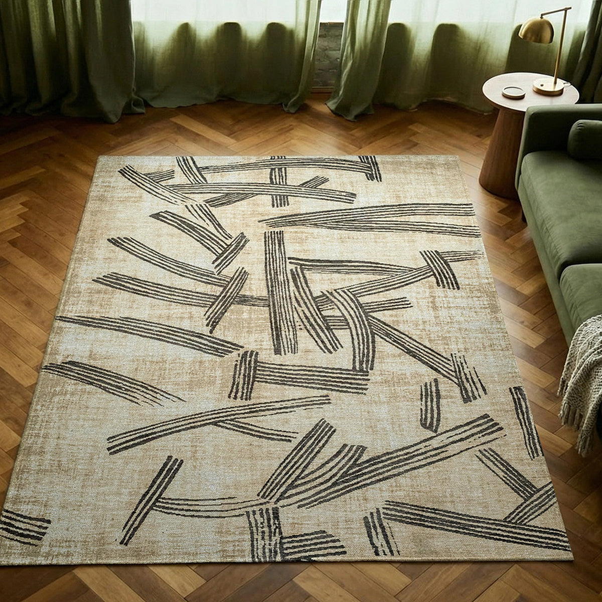 DYWAN PROSTOKĄTNY KANJI SLATE 240 X 170 CM OD LOUIS DE POORTERE