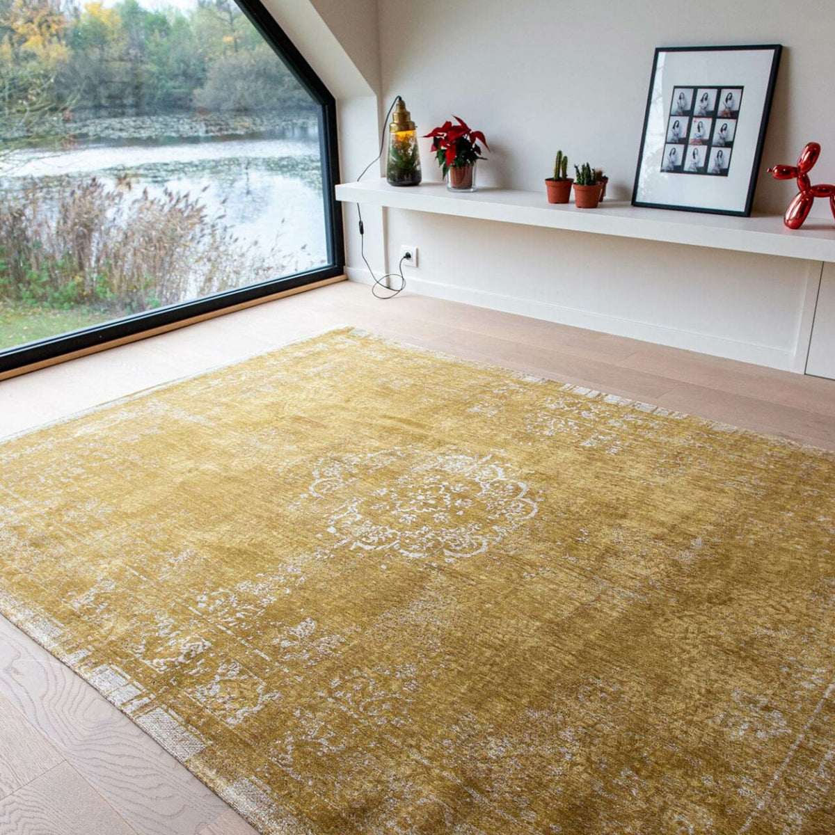 DYWAN PROSTOKĄTNY MEDALLION SPRING MOSS 240 X 170 CM OD LOUIS DE POORTERE