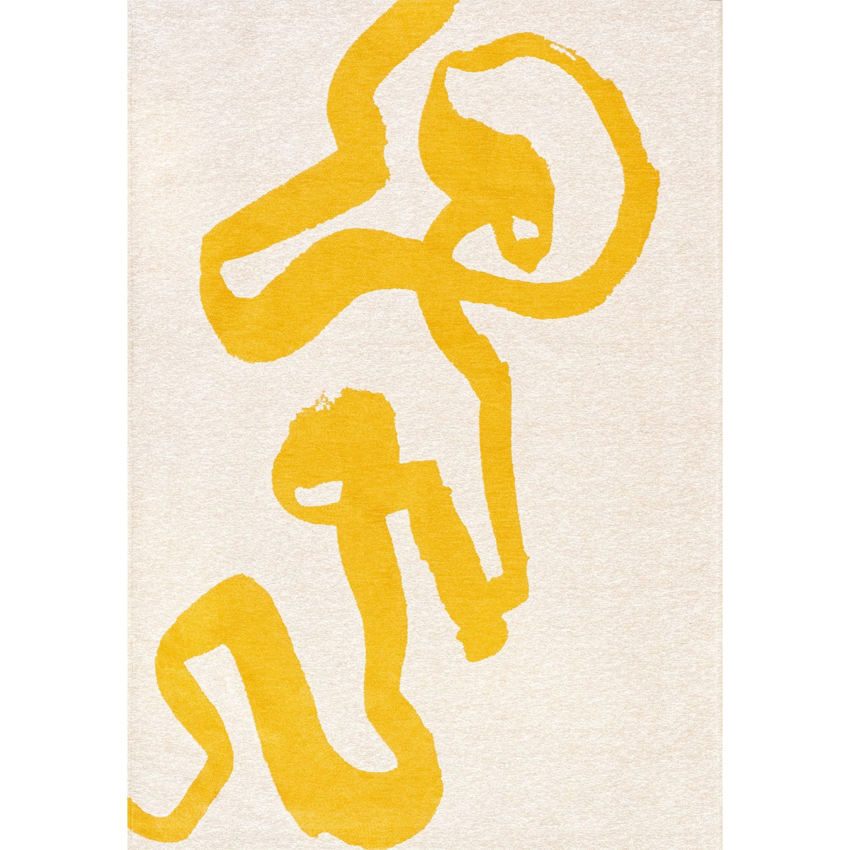 DYWAN PROSTOKĄTNY RIBBON PURE YELLOW 240 X 170 CM OD LOUIS DE POORTERE