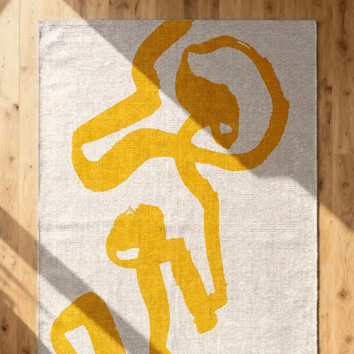 DYWAN PROSTOKĄTNY RIBBON PURE YELLOW 240 X 170 CM OD LOUIS DE POORTERE