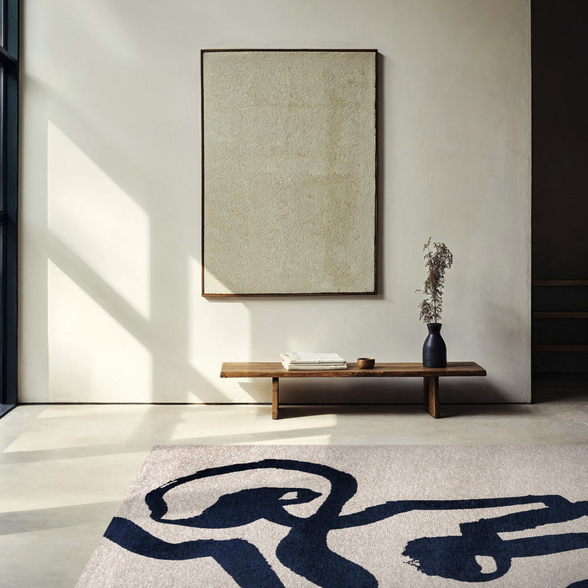 DYWAN PROSTOKĄTNY RIBBON SEA INK 240 X 170 CM OD LOUIS DE POORTERE