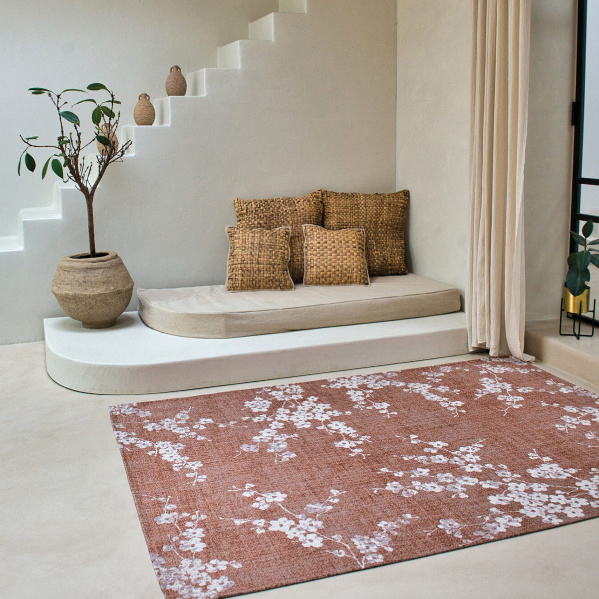 DYWAN PROSTOKĄTNY SAKURA COPPER PINK 240 X 170 CM OD LOUIS DE POORTERE