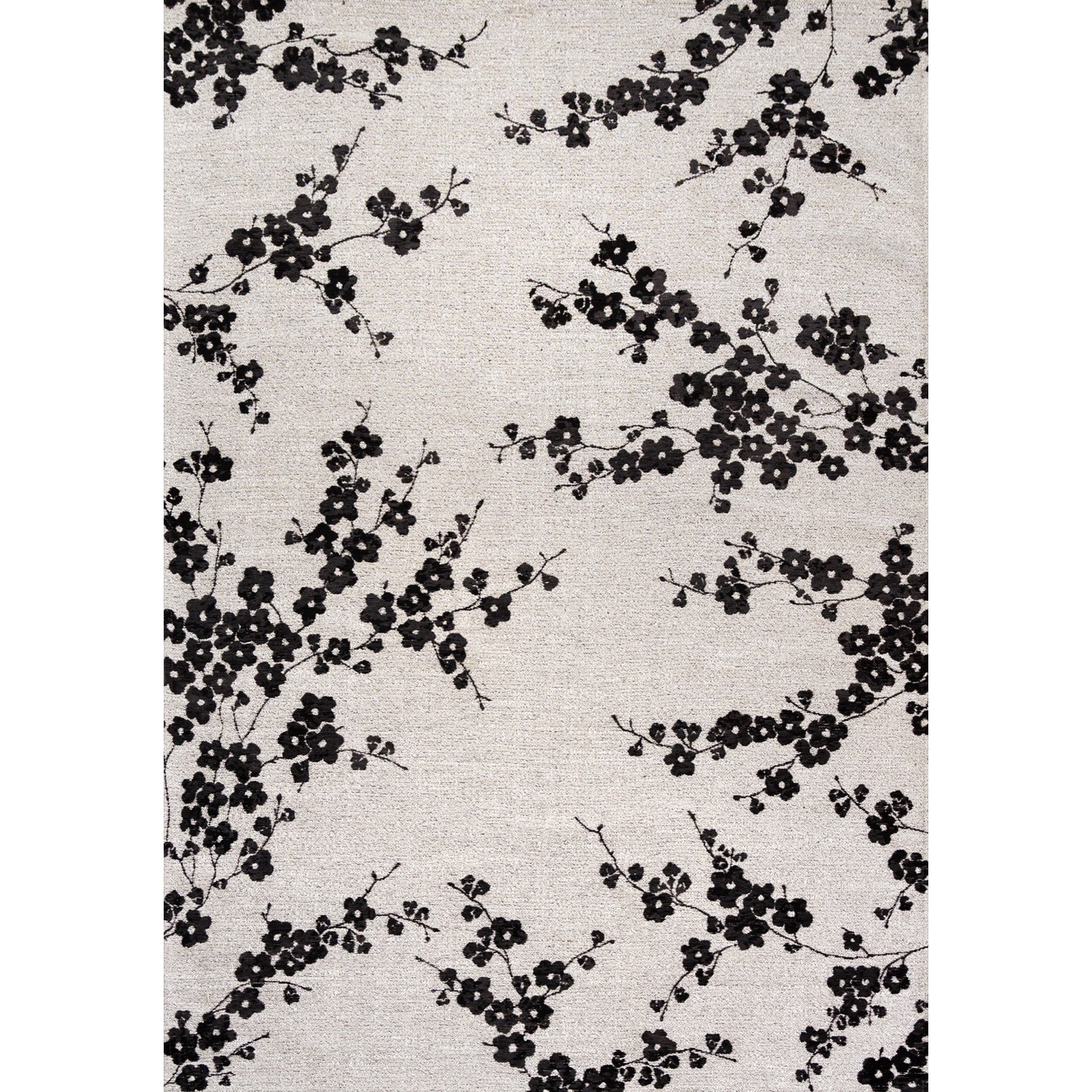 DYWAN PROSTOKĄTNY SAKURA NIGHT SNOW 240 X 170 CM OD LOUIS DE POORTERE