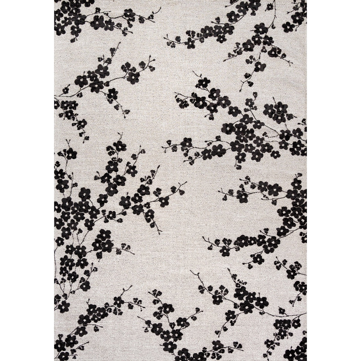 DYWAN PROSTOKĄTNY SAKURA NIGHT SNOW 240 X 170 CM OD LOUIS DE POORTERE