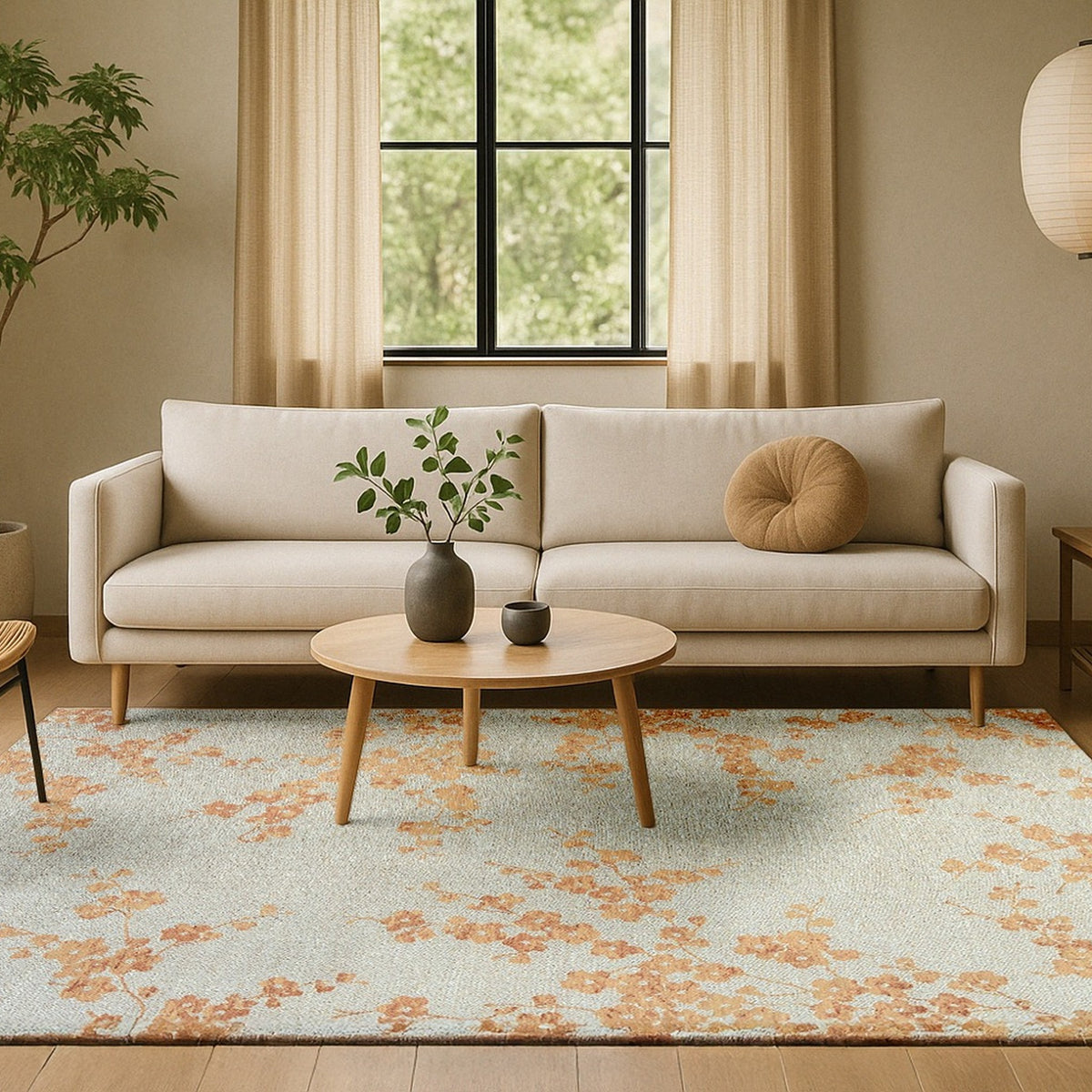 DYWAN PROSTOKĄTNY SAKURA PETAL DEW 240 X 170 CM OD LOUIS DE POORTERE