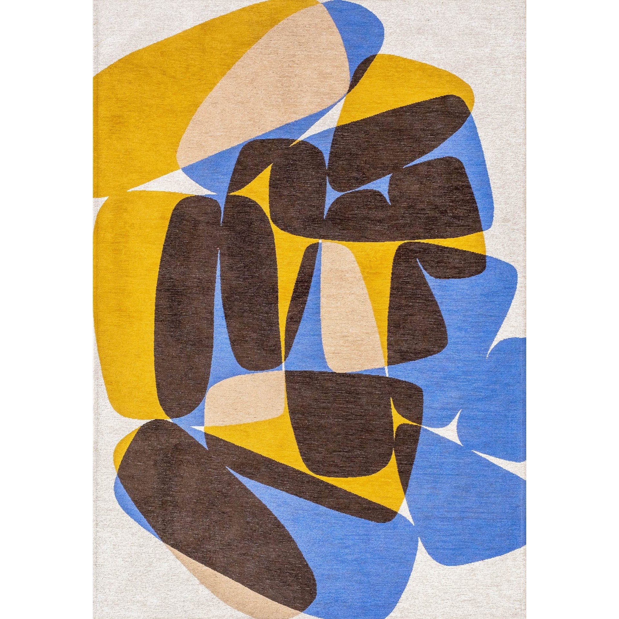 DYWAN PROSTOKĄTNY STONES SUNNY BLUE 240 X 170 CM OD LOUIS DE POORTERE