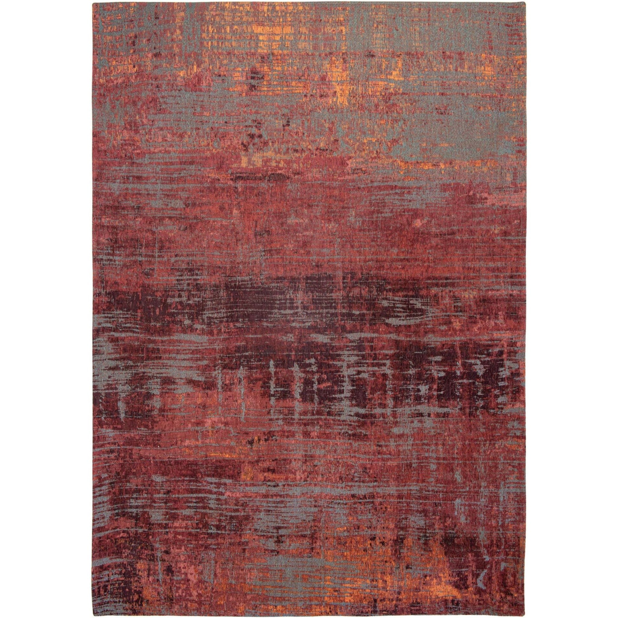 DYWAN PROSTOKĄTNY STREAKS NASSAU RED 240 X 170 CM OD LOUIS DE POORTERE